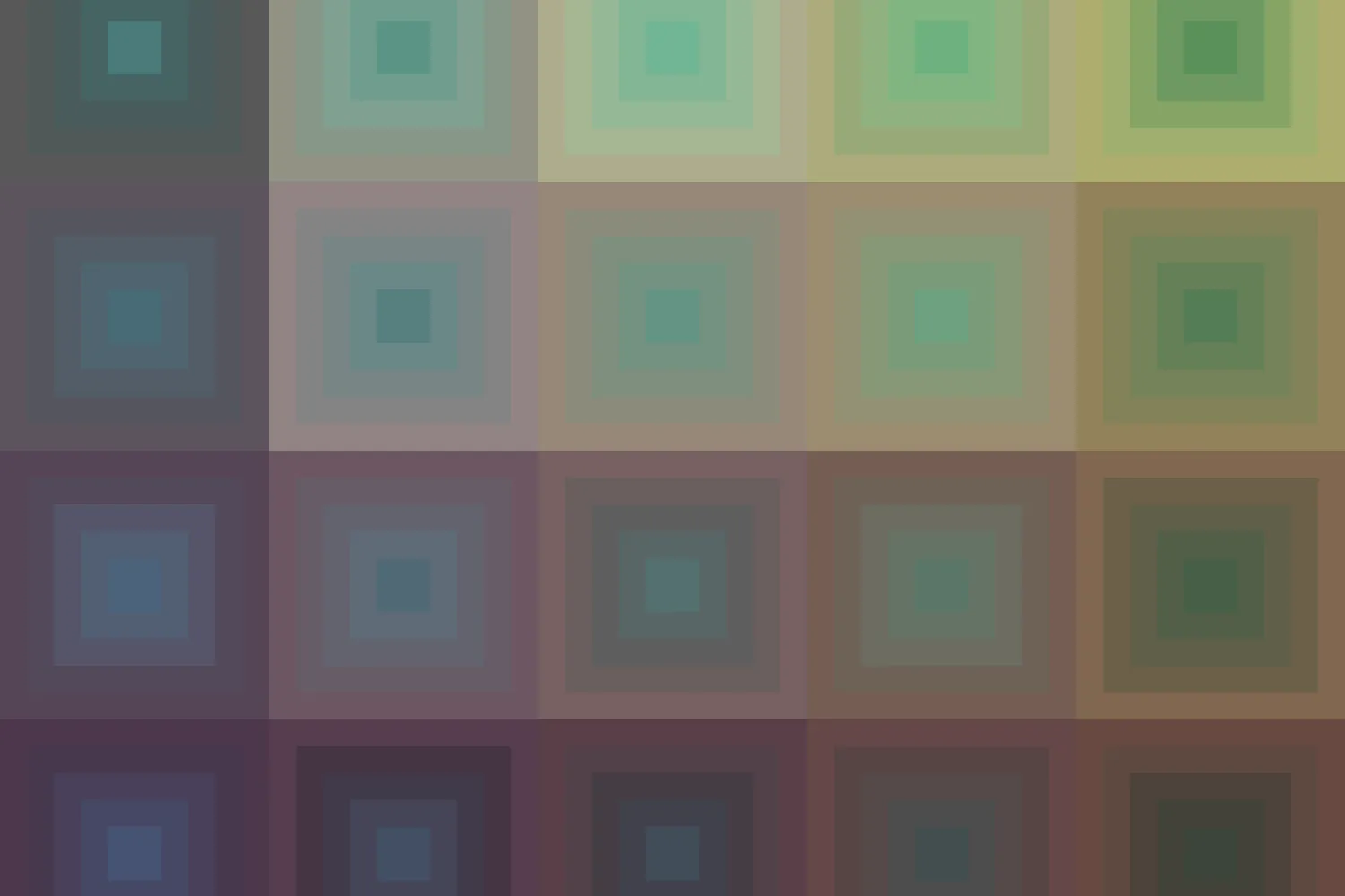 A grid of square pattern showcasing a multitude of colors.