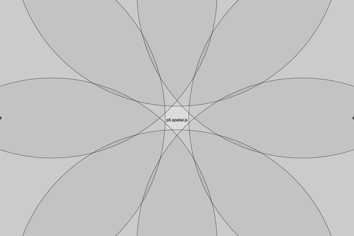 An array of 8 overlapping circles.