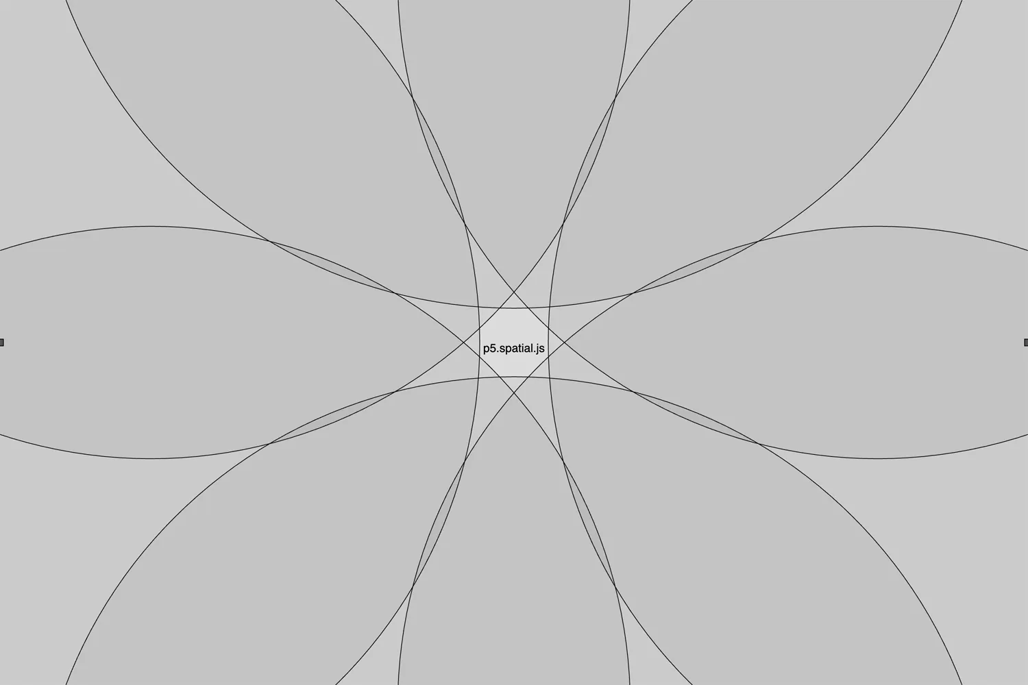 An array of 8 overlapping circles.