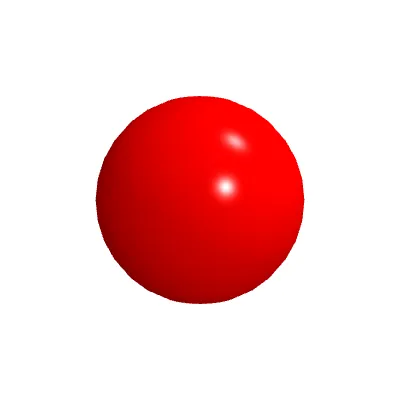 A red sphere